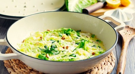 Savoy cabbage mash